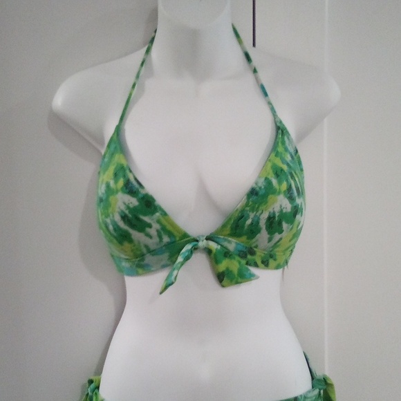 Victoria's Secret Neon Yellow Green Blue Bikini - Picture 11 of 16
